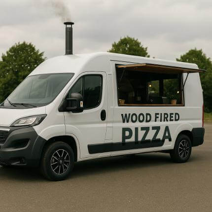 Wood Fired Pizza Van Hire in Alsager